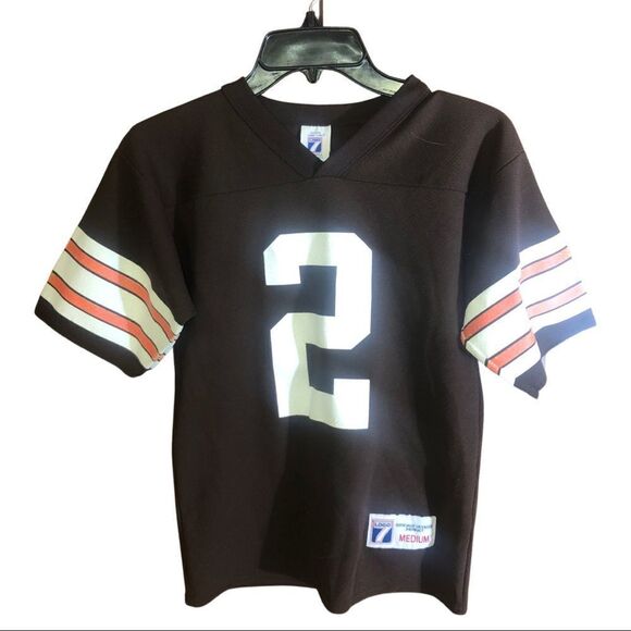 Vintage Logo 7 Tim Couch Cleveland Browns NFL Football jersey Youth Medium 90’s - Picture 2 of 3